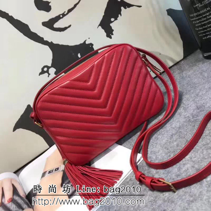 YSL聖羅蘭 冠軍產品 最新v格南非原版皮 鏈條斜挎包 57700-1  YAS1097